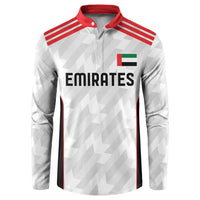 Custom UAE Football Button Sweatshirt The Whites Concept 19-2020 LT9 - Wonder Print Shop