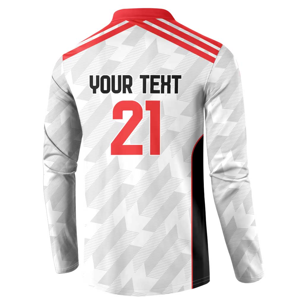 Custom UAE Football Button Sweatshirt The Whites Concept 19-2020 LT9 - Wonder Print Shop