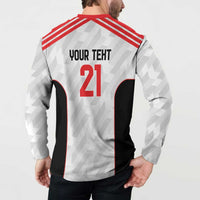 Custom UAE Football Button Sweatshirt The Whites Concept 19-2020 LT9 - Wonder Print Shop