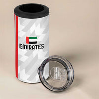 Custom UAE Football 4 in 1 Can Cooler Tumbler The Whites Concept 19-2020 LT9 - Wonder Print Shop
