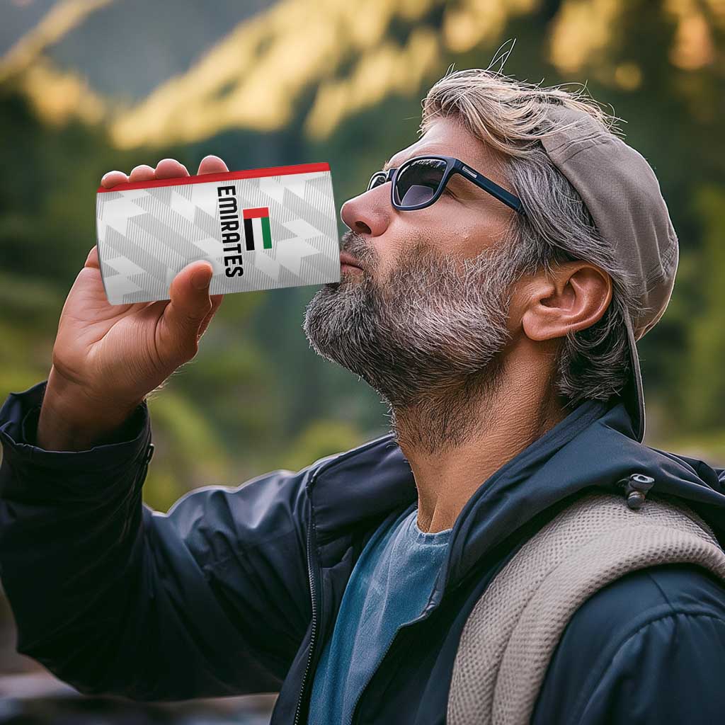 Custom UAE Football 4 in 1 Can Cooler Tumbler The Whites Concept 19-2020 LT9 - Wonder Print Shop