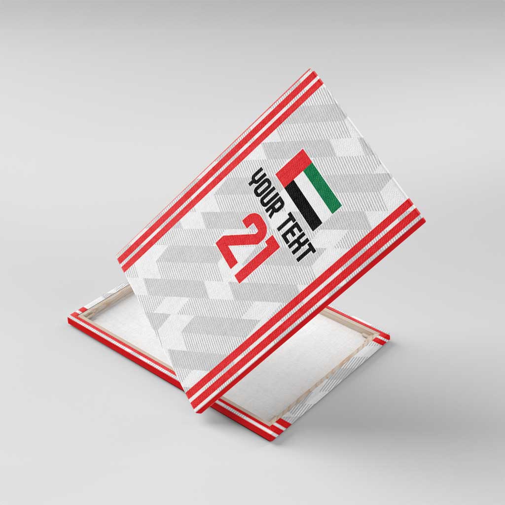 Custom UAE Football Canvas Wall Art The Whites Concept 19-2020 LT9 - Wonder Print Shop