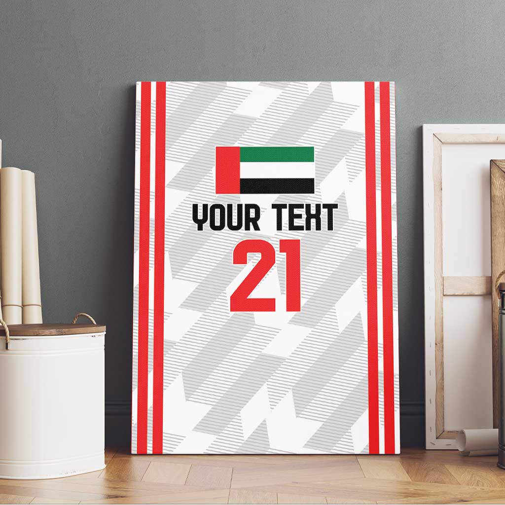 Custom UAE Football Canvas Wall Art The Whites Concept 19-2020 LT9 - Wonder Print Shop