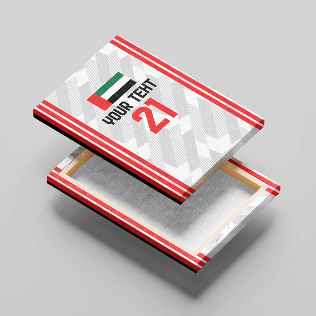 Custom UAE Football Canvas Wall Art The Whites Concept 19-2020 LT9 - Wonder Print Shop
