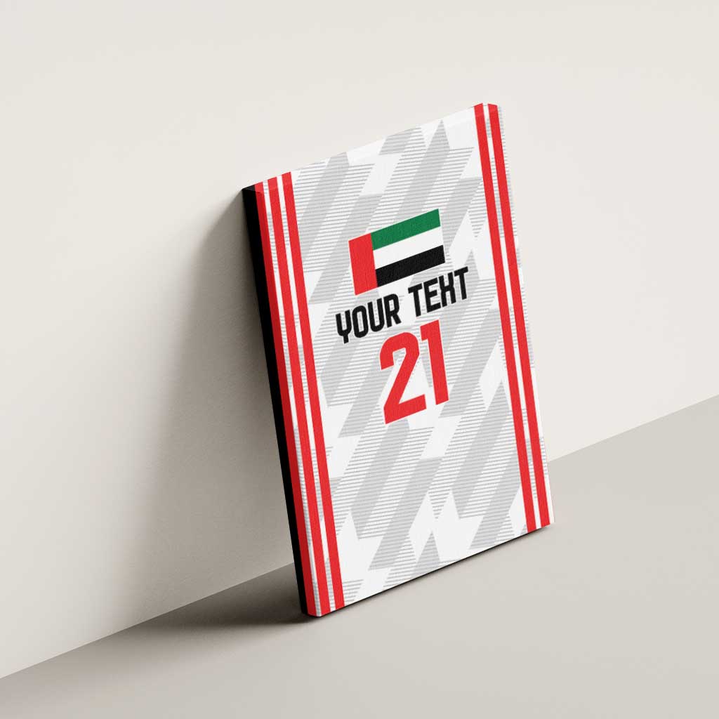 Custom UAE Football Canvas Wall Art The Whites Concept 19-2020 LT9 - Wonder Print Shop