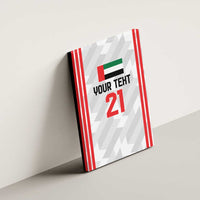 Custom UAE Football Canvas Wall Art The Whites Concept 19-2020 LT9 - Wonder Print Shop