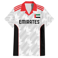Custom UAE Football Family Matching Short Sleeve Bodycon Dress and Hawaiian Shirt The Whites Concept 19-2020 - Wonder Print Shop