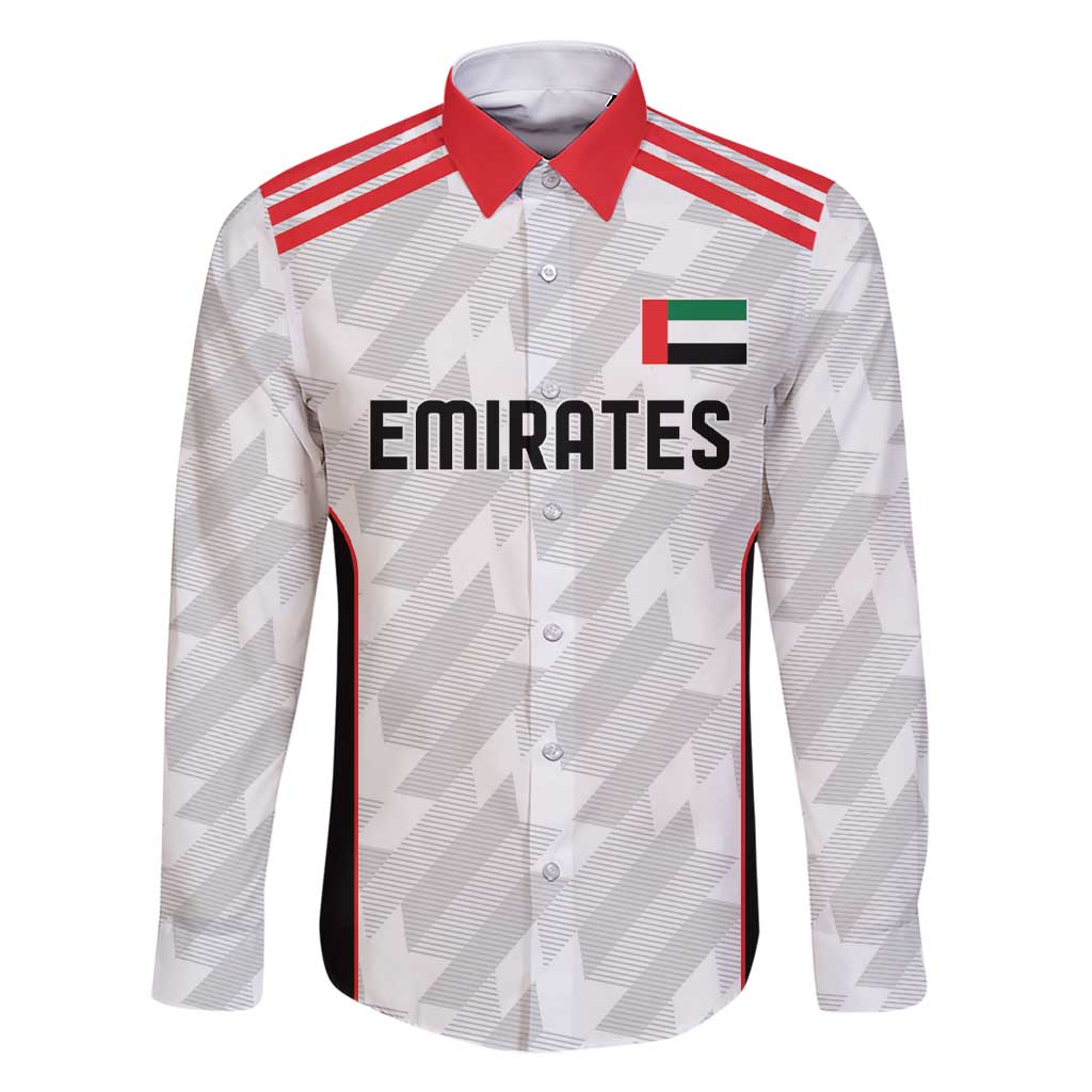 Custom UAE Football Family Matching Short Sleeve Bodycon Dress and Hawaiian Shirt The Whites Concept 19-2020 - Wonder Print Shop