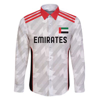 Custom UAE Football Family Matching Short Sleeve Bodycon Dress and Hawaiian Shirt The Whites Concept 19-2020 - Wonder Print Shop