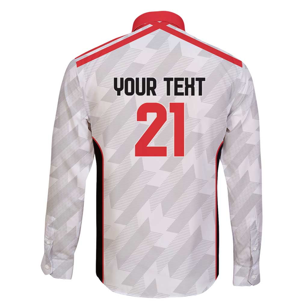 Custom UAE Football Family Matching Short Sleeve Bodycon Dress and Hawaiian Shirt The Whites Concept 19-2020 - Wonder Print Shop