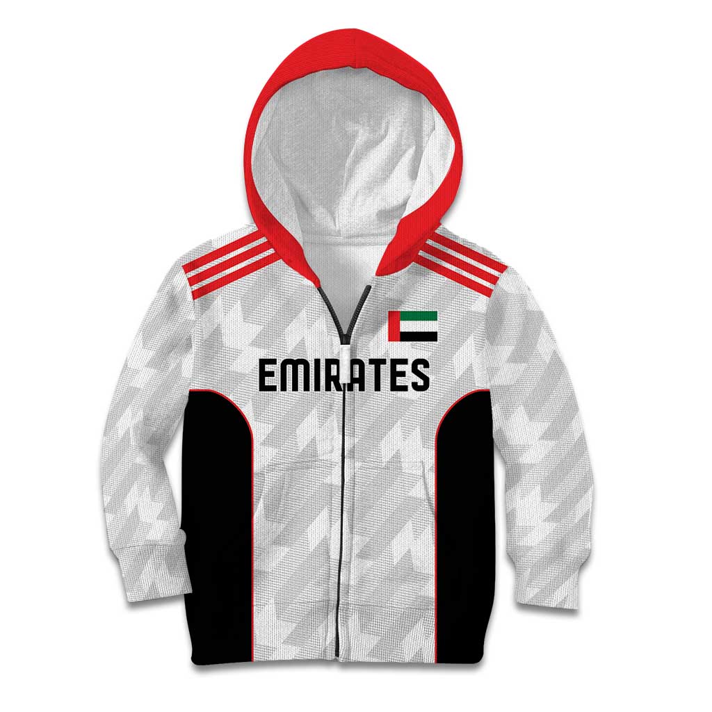 Custom UAE Football Kid Hoodie The Whites Concept 19-2020 - Wonder Print Shop