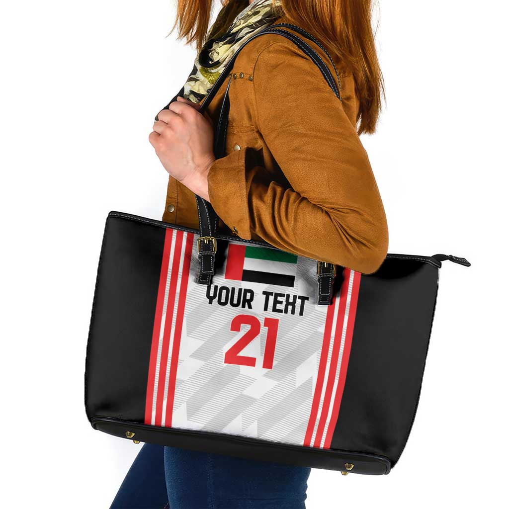 Custom UAE Football Leather Tote Bag The Whites Concept 19-2020 - Wonder Print Shop