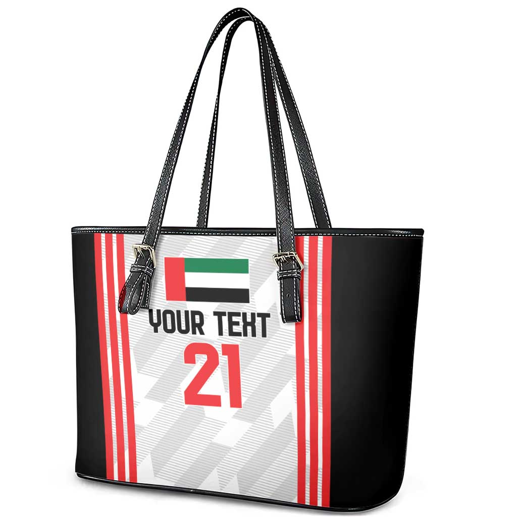 Custom UAE Football Leather Tote Bag The Whites Concept 19-2020 - Wonder Print Shop