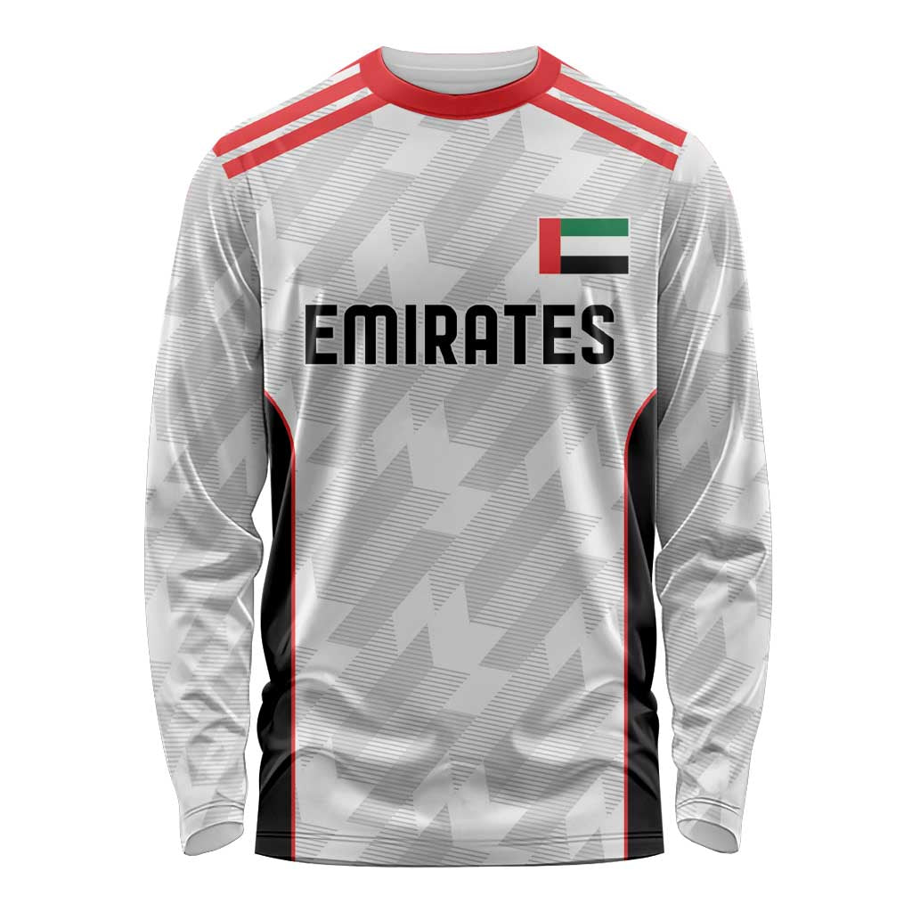 Custom UAE Football Long Sleeve Shirt The Whites Concept 19-2020 - Wonder Print Shop