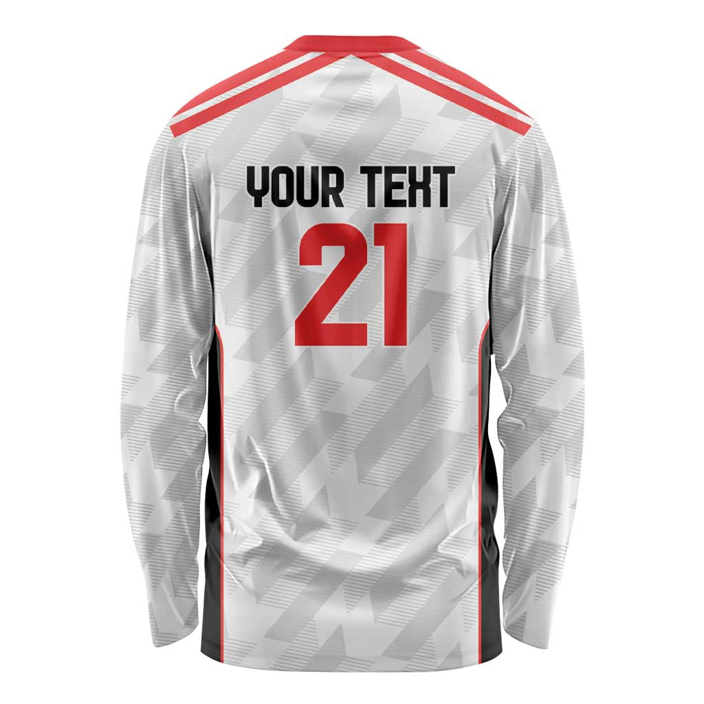 Custom UAE Football Long Sleeve Shirt The Whites Concept 19-2020 - Wonder Print Shop