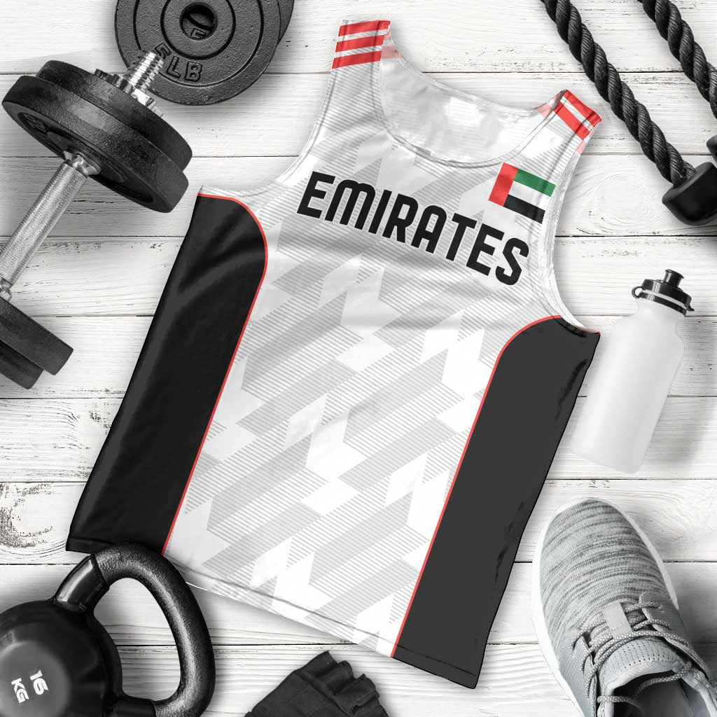 Custom UAE Football Men Tank Top The Whites Concept 19-2020 - Wonder Print Shop