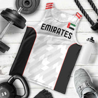 Custom UAE Football Men Tank Top The Whites Concept 19-2020 - Wonder Print Shop