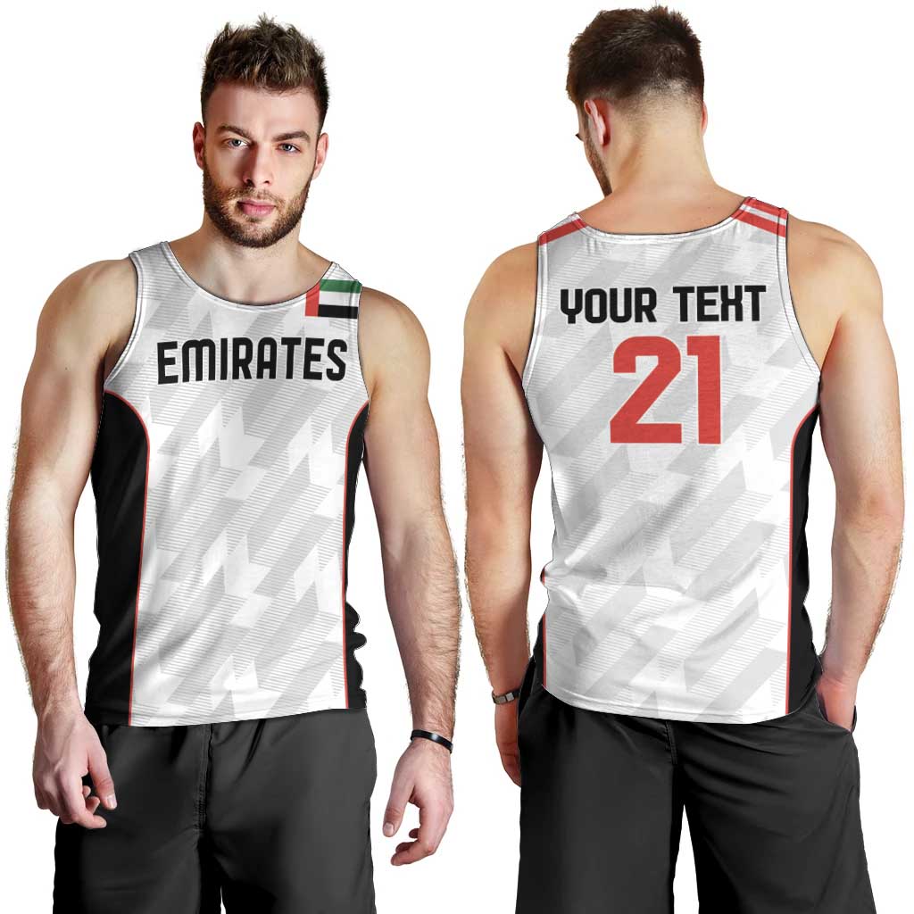 Custom UAE Football Men Tank Top The Whites Concept 19-2020 - Wonder Print Shop