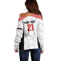 Custom UAE Football Off Shoulder Sweater The Whites Concept 19-2020 - Wonder Print Shop