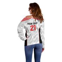 Custom UAE Football Off Shoulder Sweater The Whites Concept 19-2020 - Wonder Print Shop