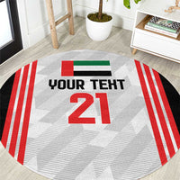 Custom UAE Football Round Carpet The Whites Concept 19-2020 LT9