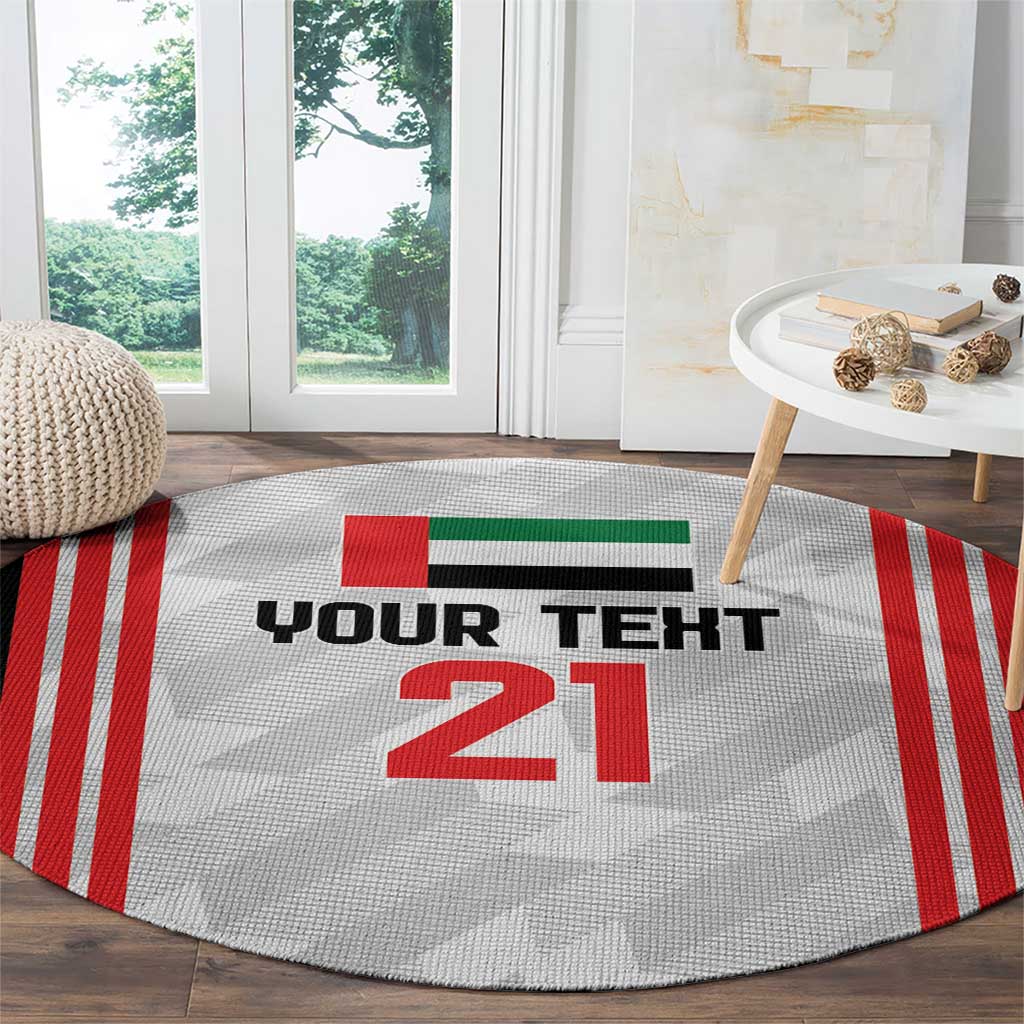 Custom UAE Football Round Carpet The Whites Concept 19-2020 LT9