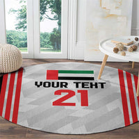 Custom UAE Football Round Carpet The Whites Concept 19-2020 LT9