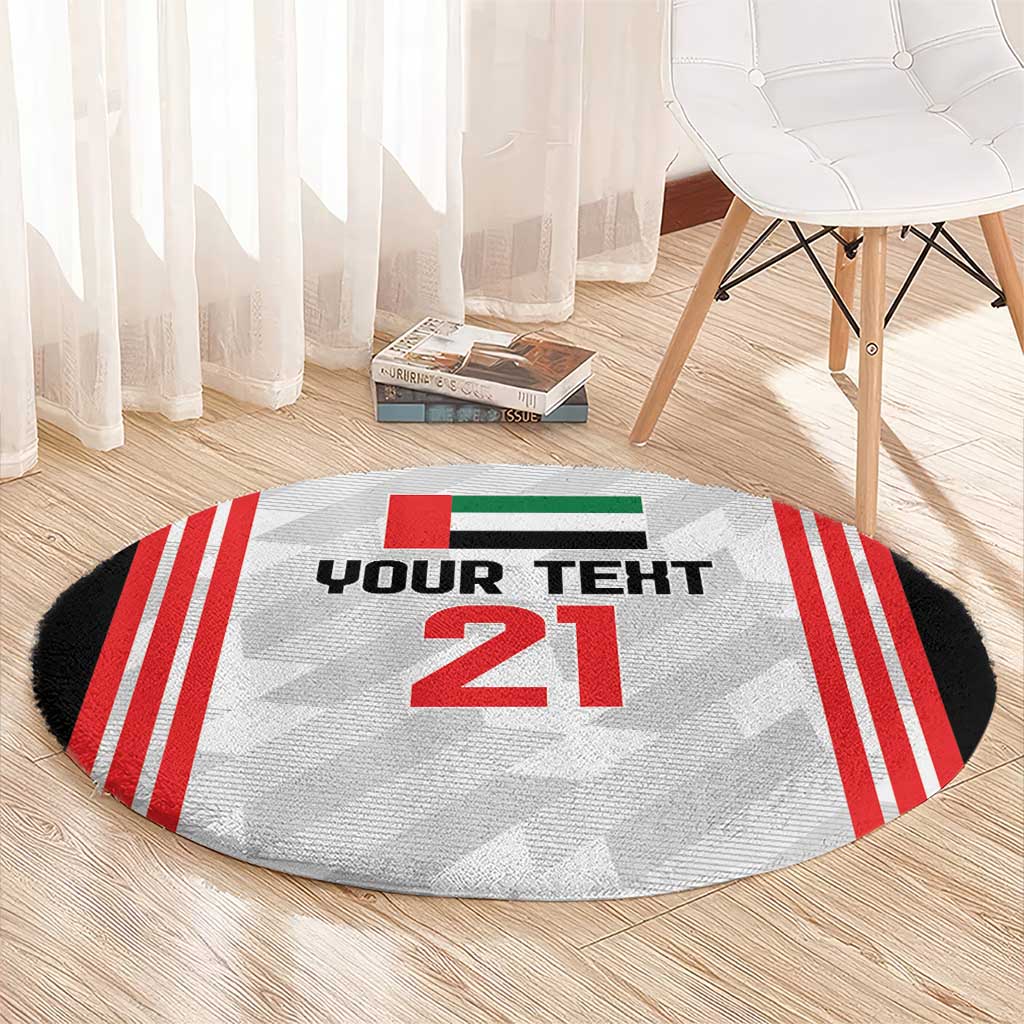 Custom UAE Football Round Carpet The Whites Concept 19-2020 LT9