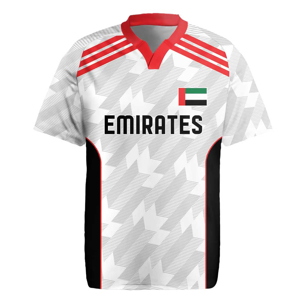 Custom UAE Football Rugby Jersey The Whites Concept 19-2020 - Wonder Print Shop