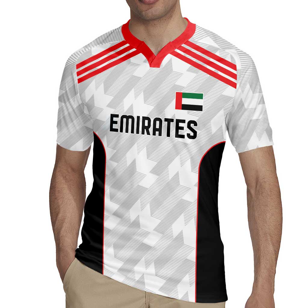 Custom UAE Football Rugby Jersey The Whites Concept 19-2020 - Wonder Print Shop