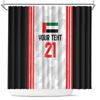 Custom UAE Football Shower Curtain The Whites Concept 19-2020 LT9