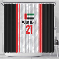 Custom UAE Football Shower Curtain The Whites Concept 19-2020 LT9