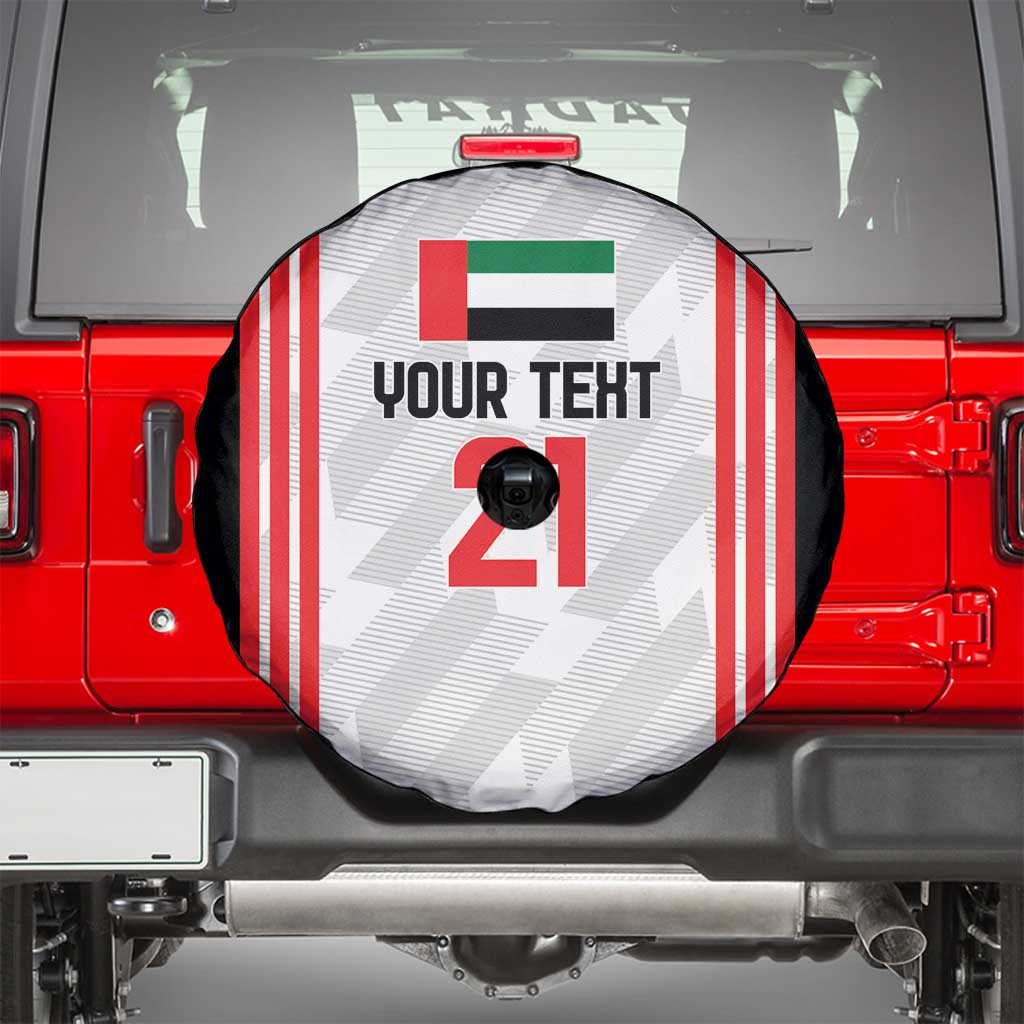 Custom UAE Football Spare Tire Cover The Whites Concept 19-2020 - Wonder Print Shop
