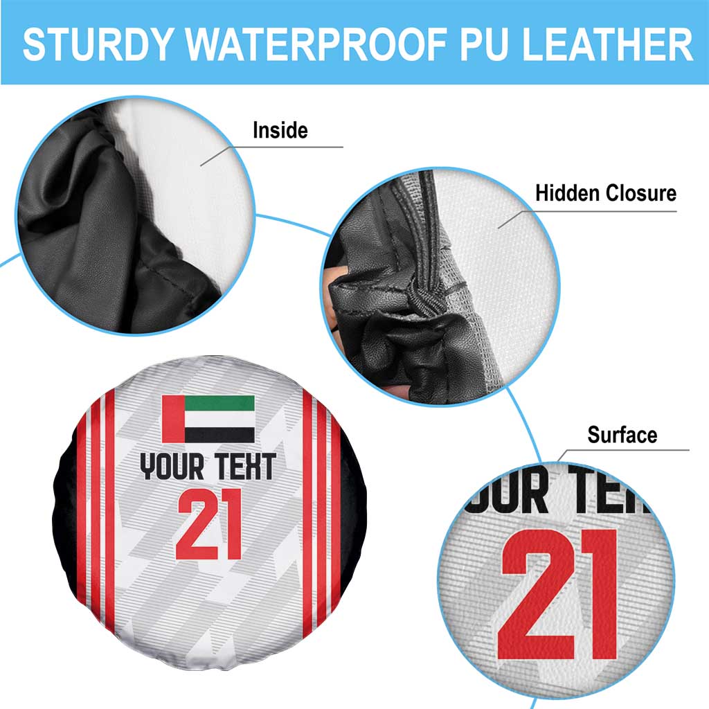 Custom UAE Football Spare Tire Cover The Whites Concept 19-2020 - Wonder Print Shop