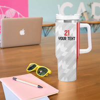 Custom UAE Football Tumbler With Handle The Whites Concept 19-2020 - Wonder Print Shop