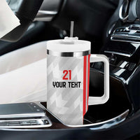 Custom UAE Football Tumbler With Handle The Whites Concept 19-2020 - Wonder Print Shop