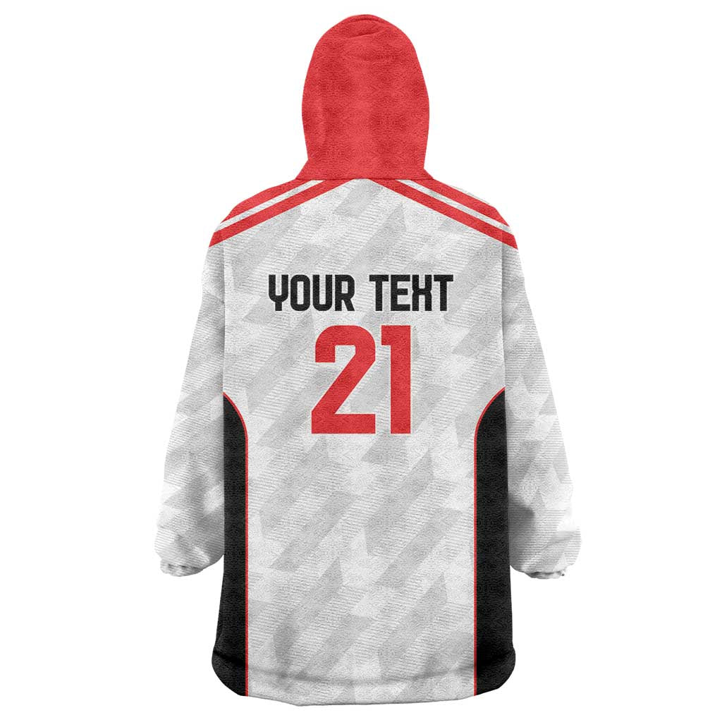Custom UAE Football Wearable Blanket Hoodie The Whites Concept 19-2020 - Wonder Print Shop