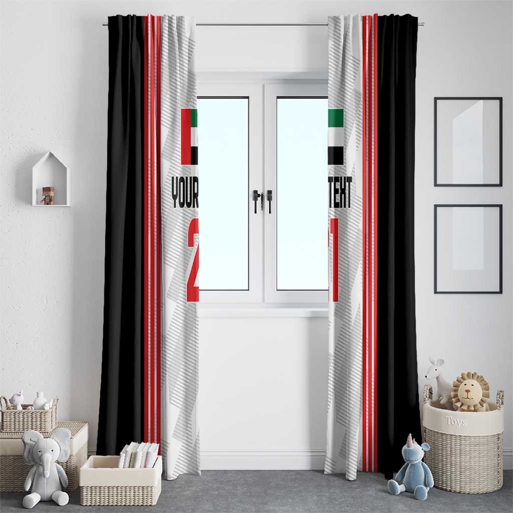 Custom UAE Football Window Curtain The Whites Concept 19-2020 - Wonder Print Shop
