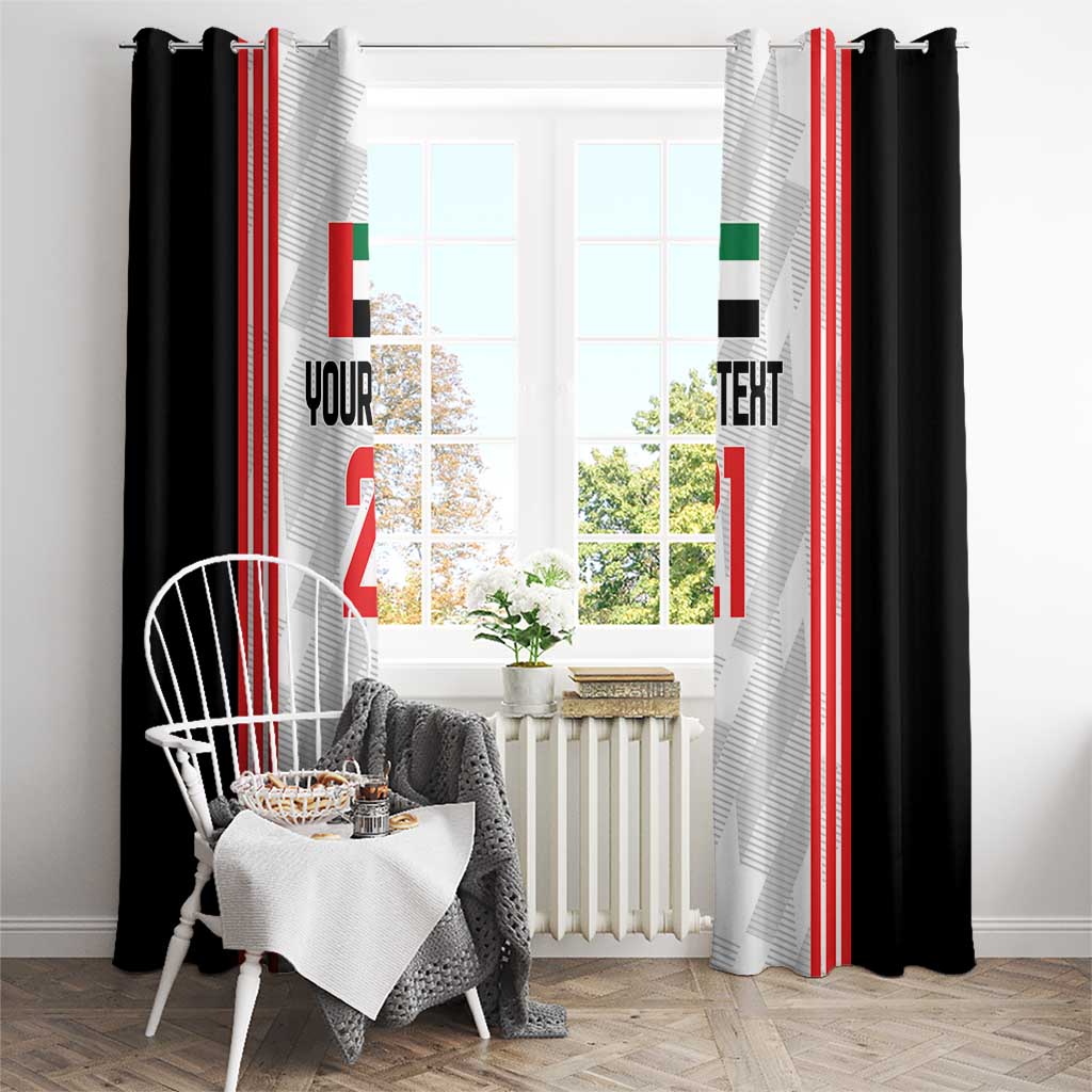 Custom UAE Football Window Curtain The Whites Concept 19-2020 - Wonder Print Shop