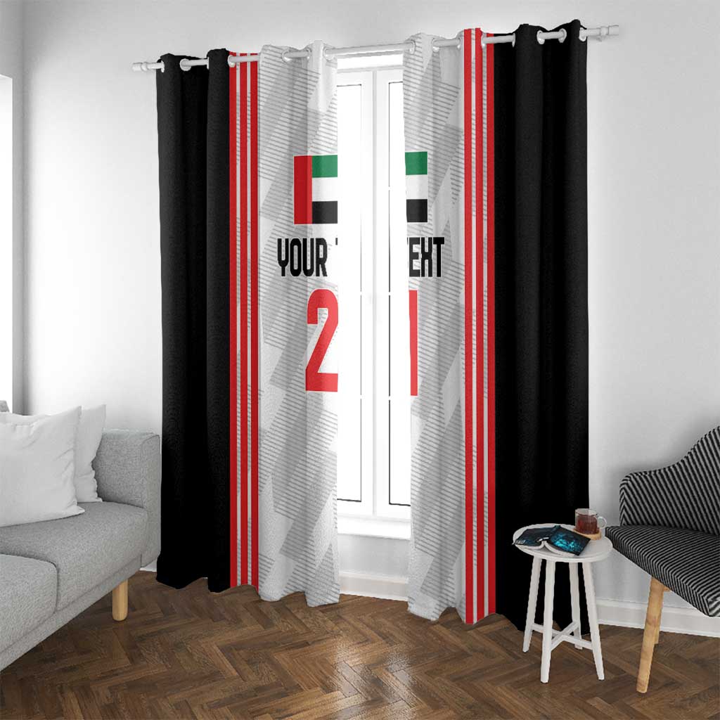 Custom UAE Football Window Curtain The Whites Concept 19-2020 - Wonder Print Shop