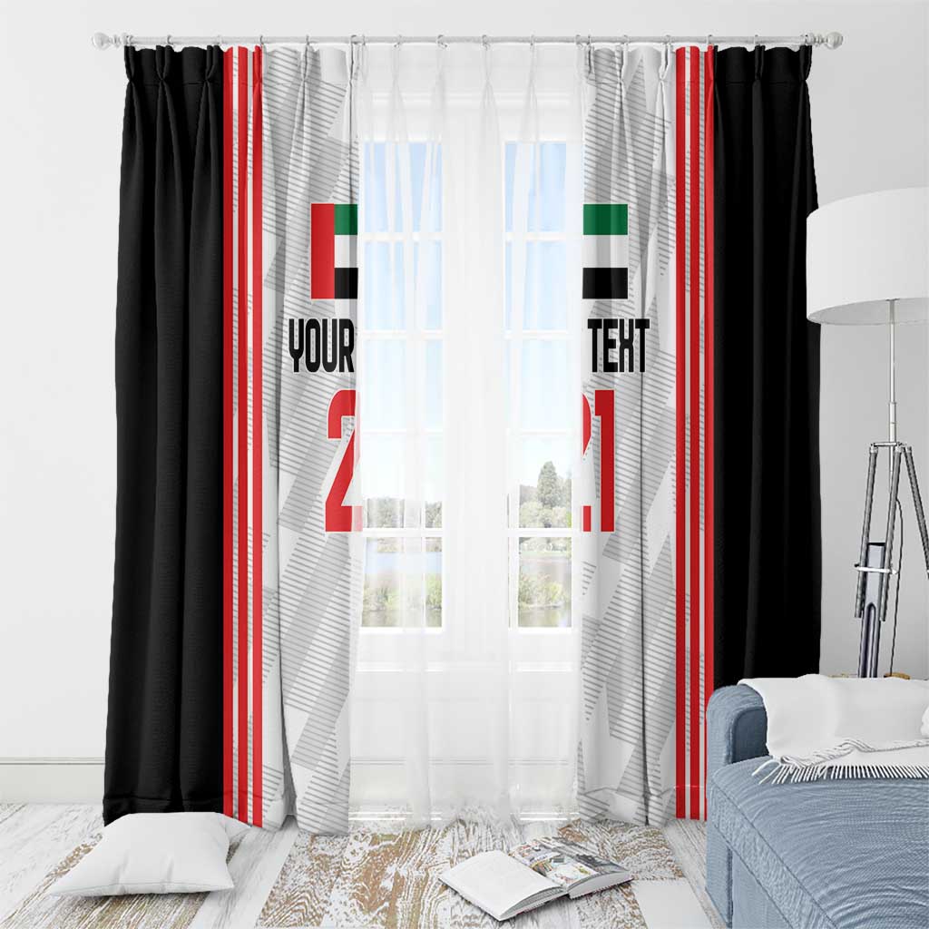 Custom UAE Football Window Curtain The Whites Concept 19-2020 - Wonder Print Shop