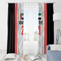 Custom UAE Football Window Curtain The Whites Concept 19-2020 - Wonder Print Shop