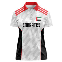 Custom UAE Football Women Polo Shirt The Whites Concept 19-2020 - Wonder Print Shop