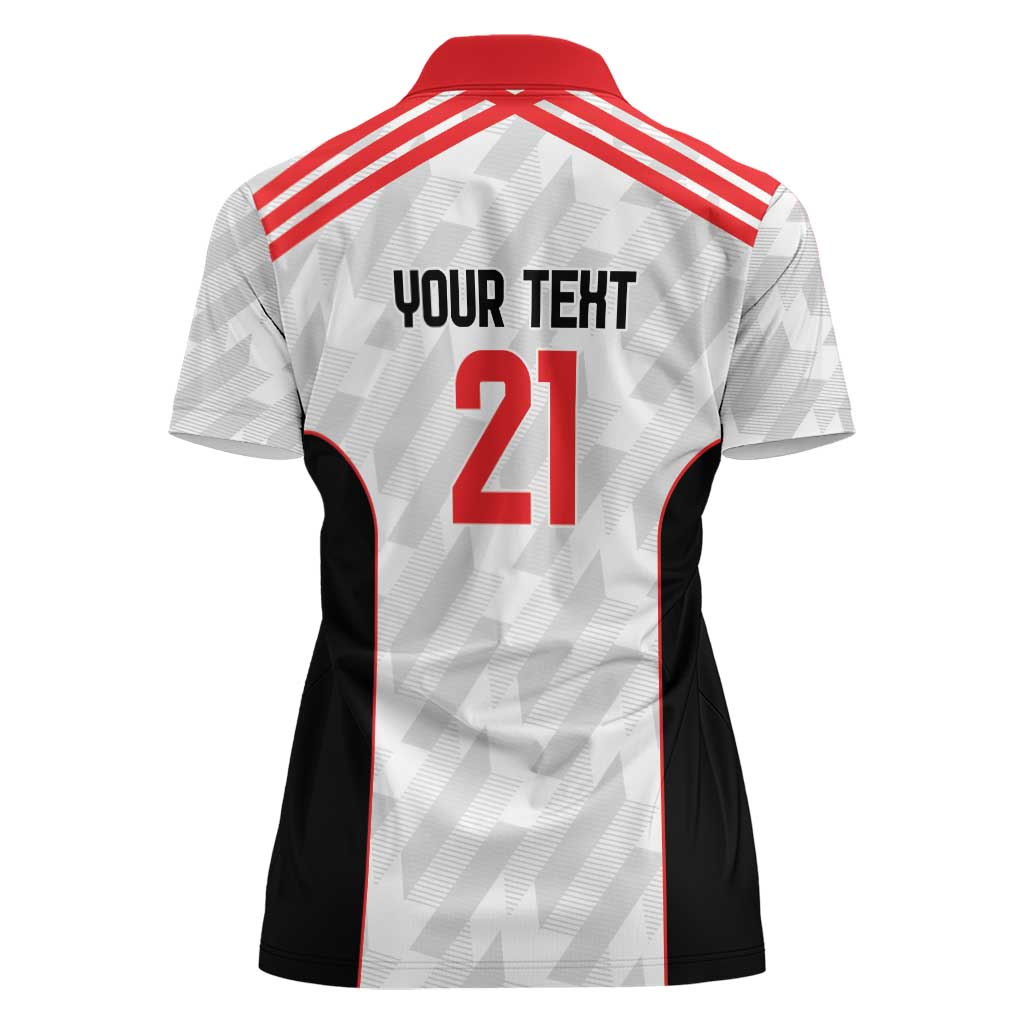 Custom UAE Football Women Polo Shirt The Whites Concept 19-2020 - Wonder Print Shop