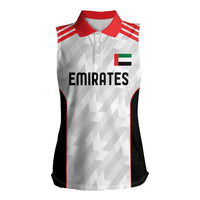 Custom UAE Football Women Sleeveless Polo Shirt The Whites Concept 19-2020 - Wonder Print Shop