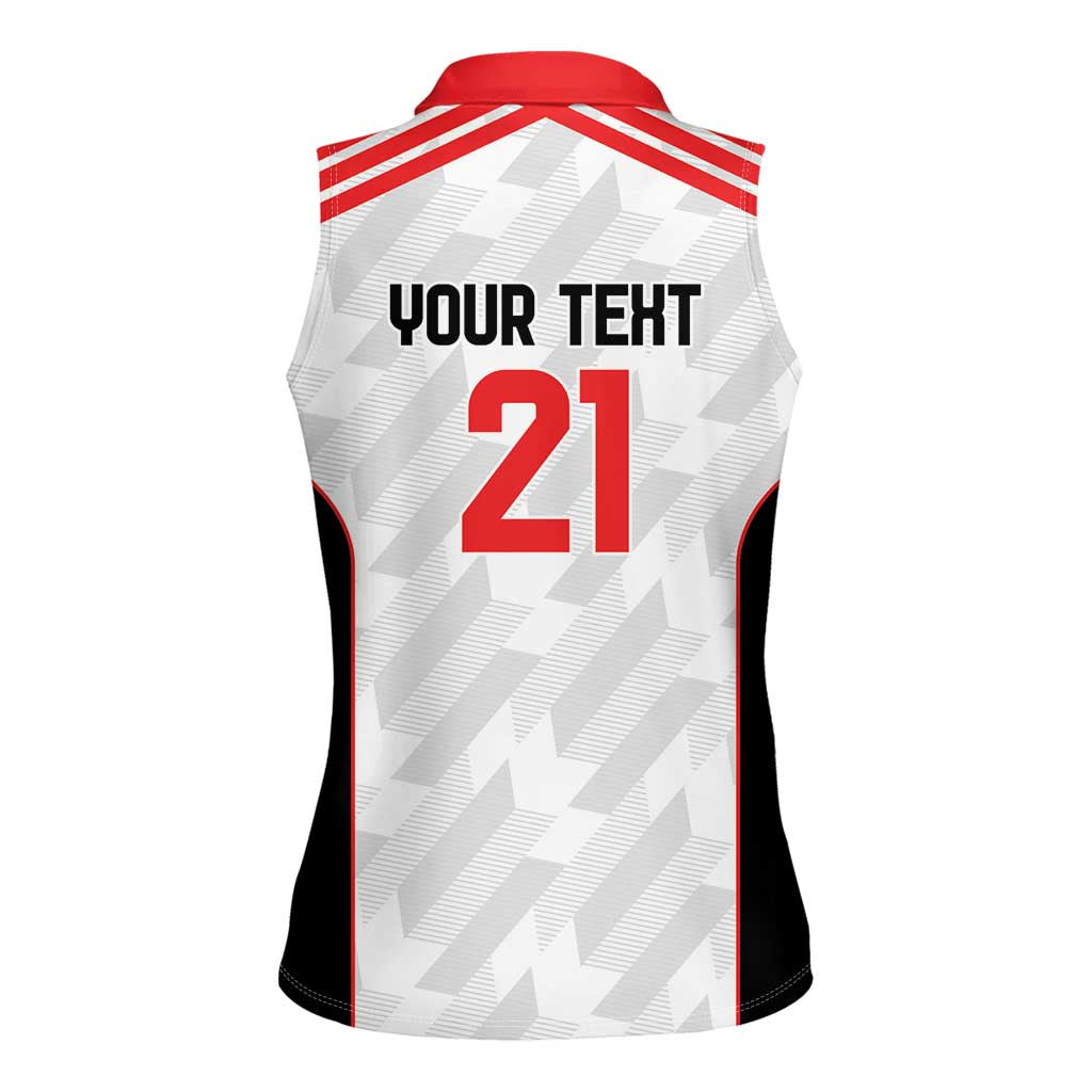 Custom UAE Football Women Sleeveless Polo Shirt The Whites Concept 19-2020 - Wonder Print Shop