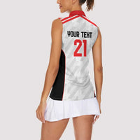 Custom UAE Football Women Sleeveless Polo Shirt The Whites Concept 19-2020 - Wonder Print Shop