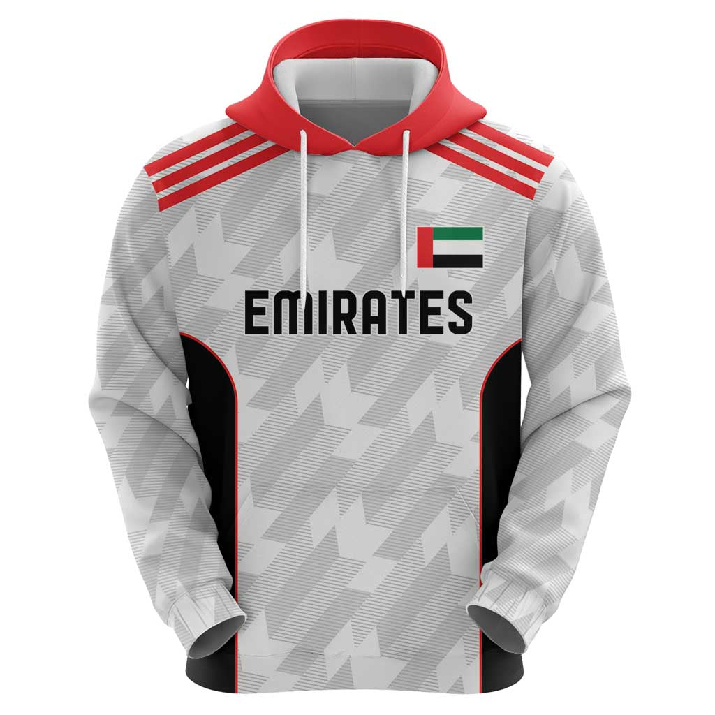 Custom UAE Football Zip Hoodie The Whites Concept 19-2020 - Wonder Print Shop