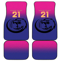 Custom UAE Cricket Car Mats United Arab Emirates Falcon Sporty Pattern LT9 - Wonder Print Shop