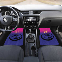 Custom UAE Cricket Car Mats United Arab Emirates Falcon Sporty Pattern LT9 - Wonder Print Shop